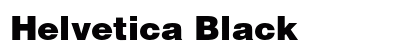 Helvetica Black Preview