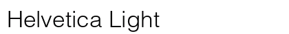 Helvetica Light Preview