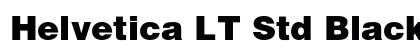 Helvetica LT Std Black Preview