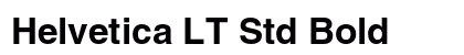 Helvetica LT Std Bold Preview