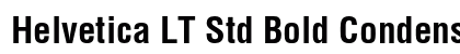 Helvetica LT Std Bold Condensed Preview