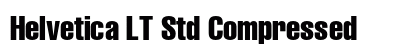 Helvetica LT Std Compressed Preview