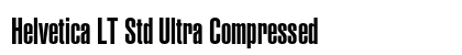 Helvetica LT Std Ultra Compressed Preview