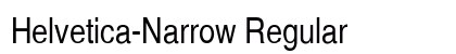 Helvetica-Narrow Regular Preview
