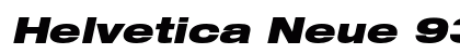 Helvetica Neue 93 Black Extended Oblique Preview