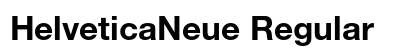 HelveticaNeue Regular preview