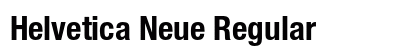 Helvetica Neue Regular Preview