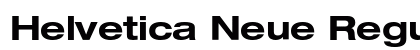Helvetica Neue Regular Preview