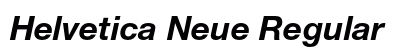 Helvetica Neue Regular Preview
