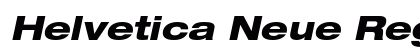 Helvetica Neue Regular Preview