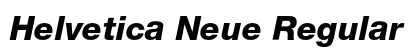 Helvetica Neue Regular Preview
