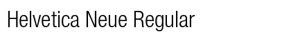 Helvetica Neue Regular Preview
