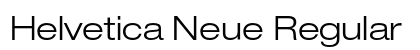 Helvetica Neue Regular Preview