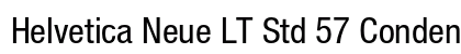 Helvetica Neue LT Std 57 Condensed preview