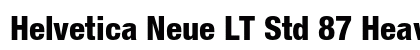 Helvetica Neue LT Std 87 Heavy Condensed Preview