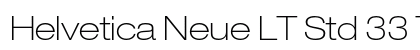 Helvetica Neue LT Std 33 Thin Extended Preview