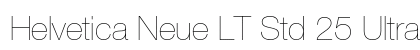 Helvetica Neue LT Std 25 Ultra Light Preview