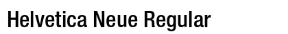 Helvetica Neue Regular Preview