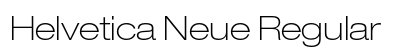 Helvetica Neue Regular Preview