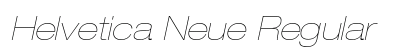 Helvetica Neue Regular Preview