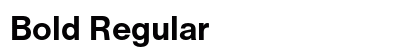 Bold Regular Preview