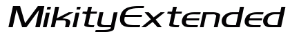 MikityExtended Italic Preview