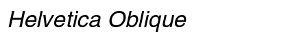 Helvetica Oblique Preview