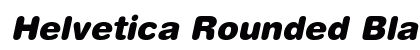 Helvetica Rounded Black Oblique Preview
