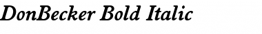 DonBecker Font