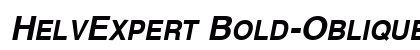 HelvExpert Bold-Oblique Preview