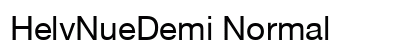 HelvNueDemi Normal preview
