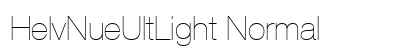 HelvNueUltLight Normal preview