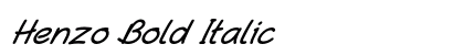 Henzo Bold Italic preview