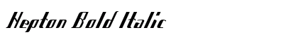 Hepton Bold Italic preview
