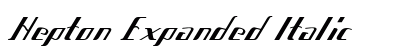 Hepton Expanded Italic Preview