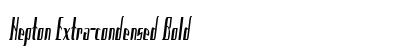 Hepton Extra-condensed Bold Preview
