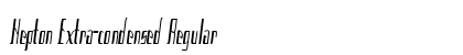 Hepton Extra-condensed Regular Preview