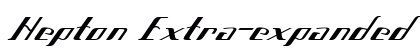 Hepton Extra-expanded Italic preview