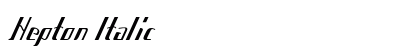 Hepton Italic Preview