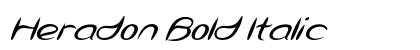 Heradon Bold Italic preview