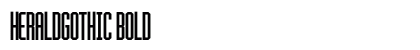 HeraldGothic Bold Preview