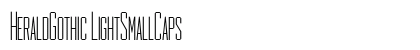 HeraldGothic LightSmallCaps Preview