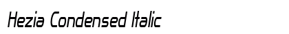 Hezia Condensed Italic preview