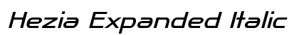 Hezia Expanded Italic Preview