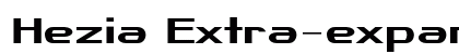 Hezia Extra-expanded Bold Preview