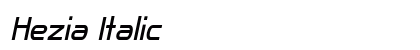 Hezia Italic Preview