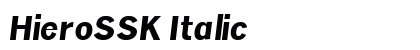 HieroSSK Italic preview