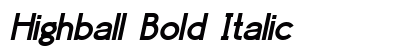 Highball Bold Italic preview