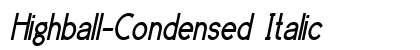 Highball-Condensed Italic preview