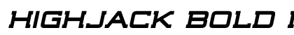 Highjack Bold Italic preview